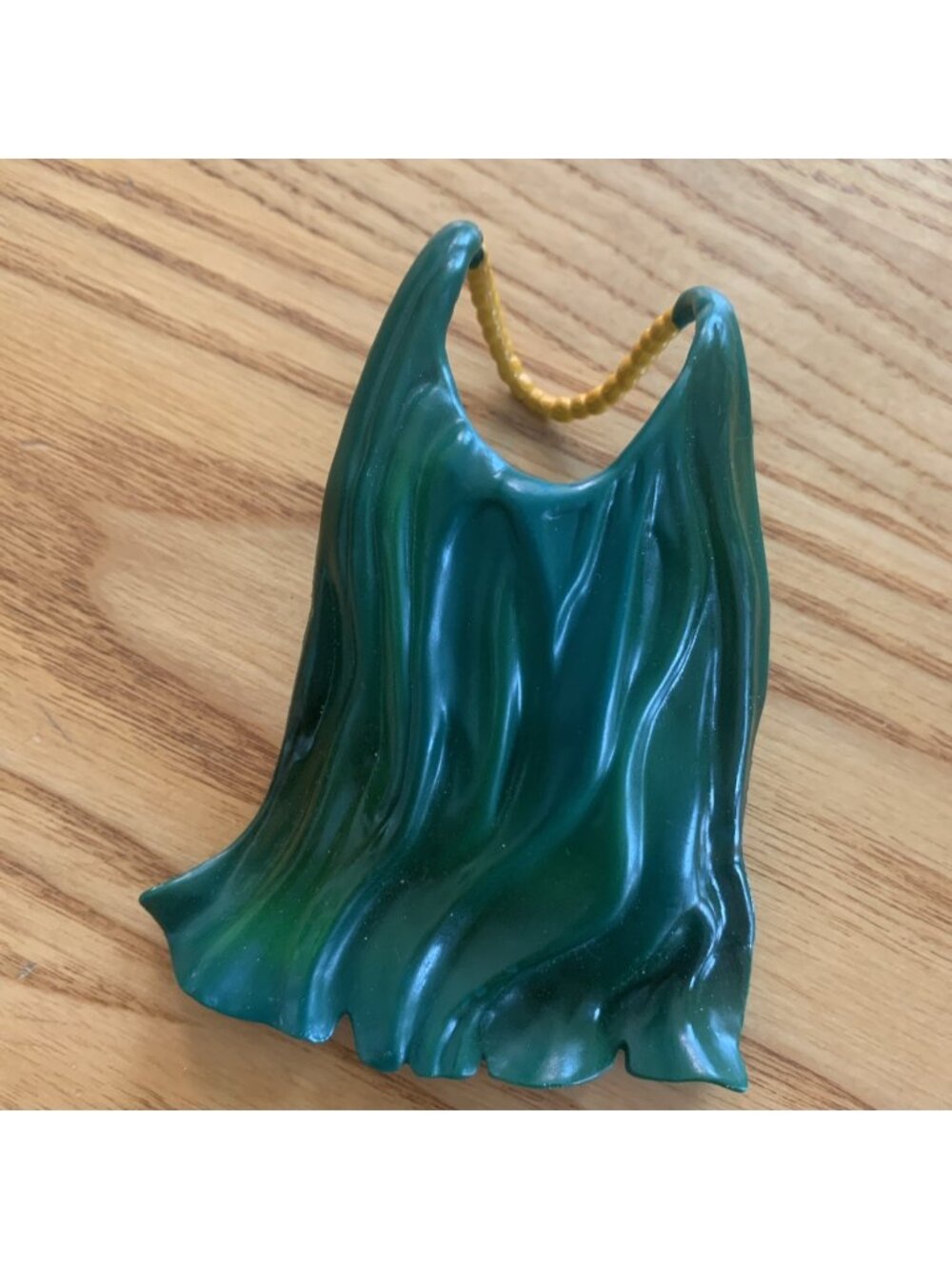 Vintage Skeleton Warriors Dagger Cloak Cape Green And Gold